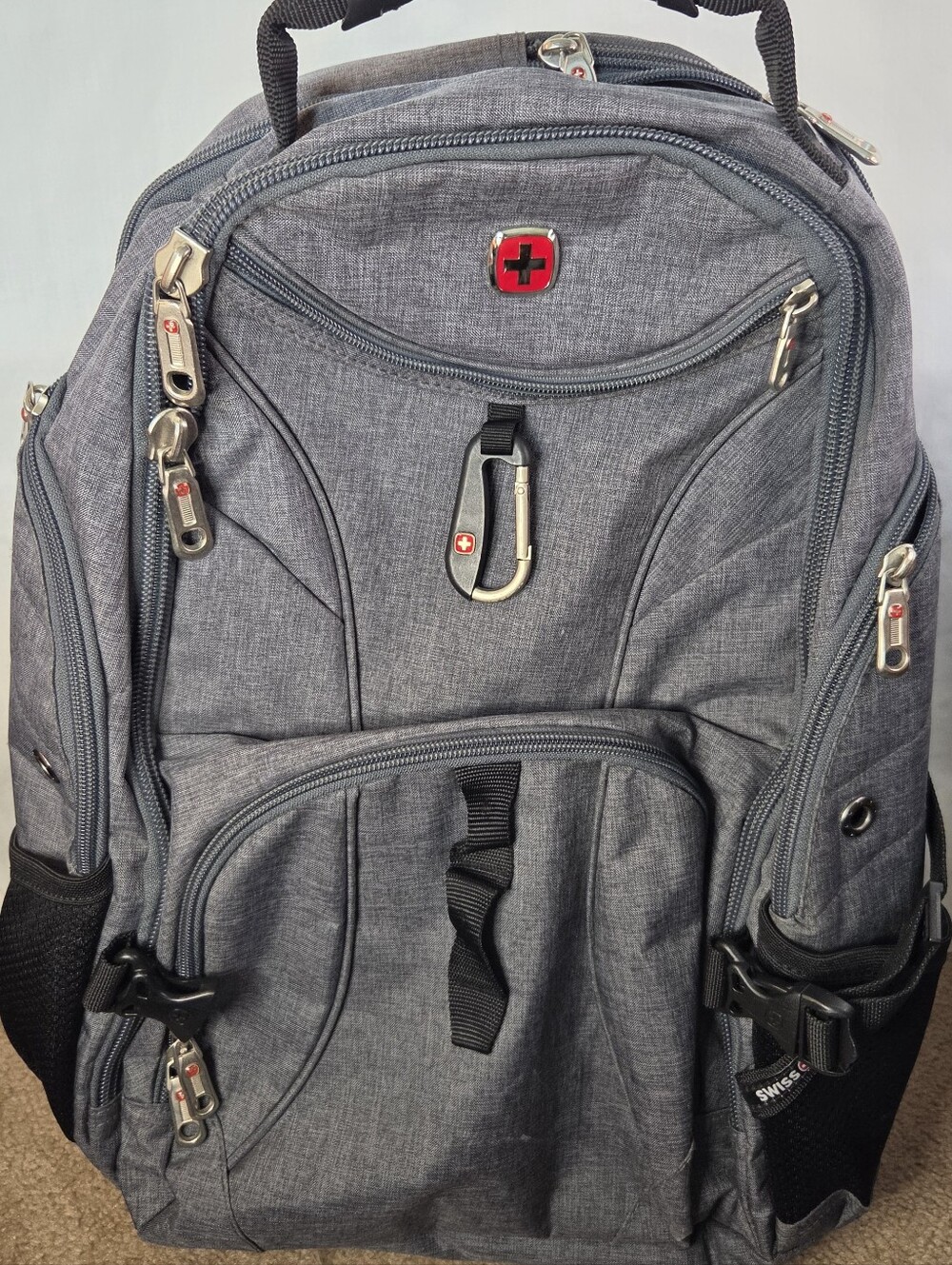 Swissgear 1900 Scansmart Laptop Backpack 17 Inch Gray Tech College TSA Durable
